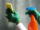 Several household cleaning products emit chemicals