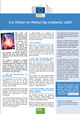 Metal-on-Metal hip implants foldout